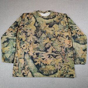 TrueTimber Camouflage Shirt Mens XXL Fall Camo Long Sleeve Stretch Tee USA Made